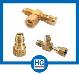 Swivel brass tee|/ access fittings / adapters